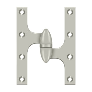 Deltana - Solid Brass Hinges - 6" x 4-1/2" Olive Knuckle Door Hinge (Each)