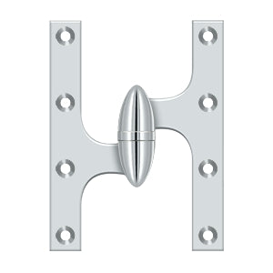 Deltana - Solid Brass Hinges - 6" x 4-1/2" Olive Knuckle Door Hinge (Each)