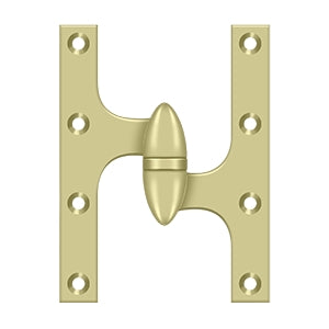 Deltana - Solid Brass Hinges - 6" x 4-1/2" Olive Knuckle Door Hinge (Each)