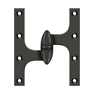 Deltana - Solid Brass Hinges - 6" x 5" Olive Knuckle Door Hinge (Each)