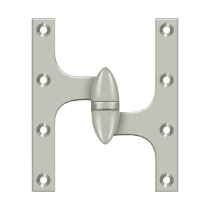 Deltana - Solid Brass Hinges - 6" x 5" Olive Knuckle Door Hinge (Each)