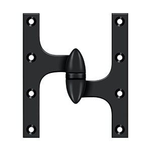 Deltana - Solid Brass Hinges - 6" x 5" Olive Knuckle Door Hinge (Each)