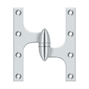 Deltana - Solid Brass Hinges - 6" x 5" Olive Knuckle Door Hinge (Each)