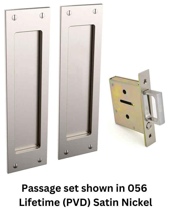 Baldwin - Pocket Door Locks - Santa Monica (Large) - Passage Pocket Door Set