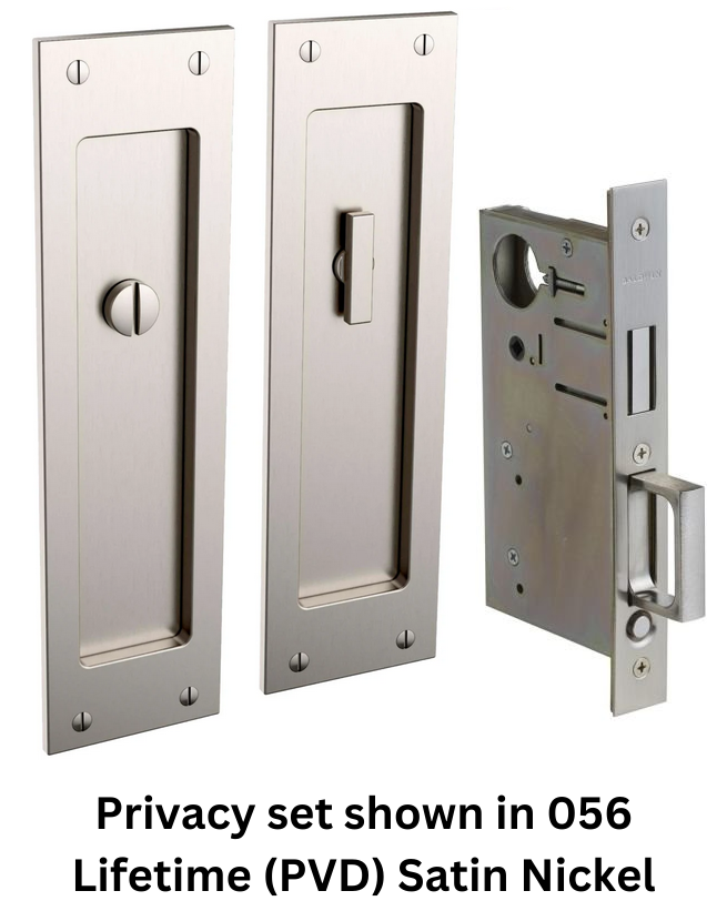 Baldwin - Pocket Door Locks - Santa Monica (Large) - Privacy Pocket Door Set