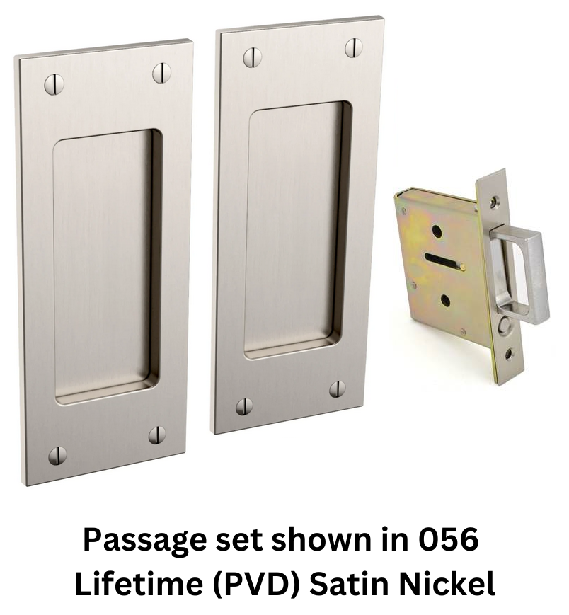 Baldwin - Pocket Door Locks - Santa Monica (Small) - Passage Pocket Door Set