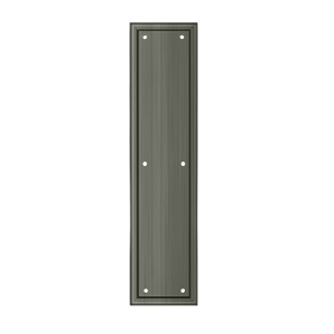 Deltana PP2280, PP2281, Framed Push Plates, Heavy Duty, Solid Brass