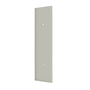 Deltana PPH3515, Pre-Drilled Push Plate 15" for 8" Door Pull, Solid Brass