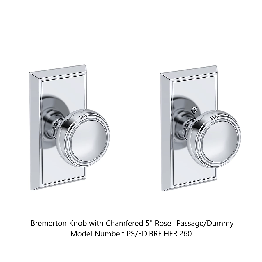 Baldwin - Reserve Collection - Interior Knobs - Bremerton Door Knob (Full Dummy)