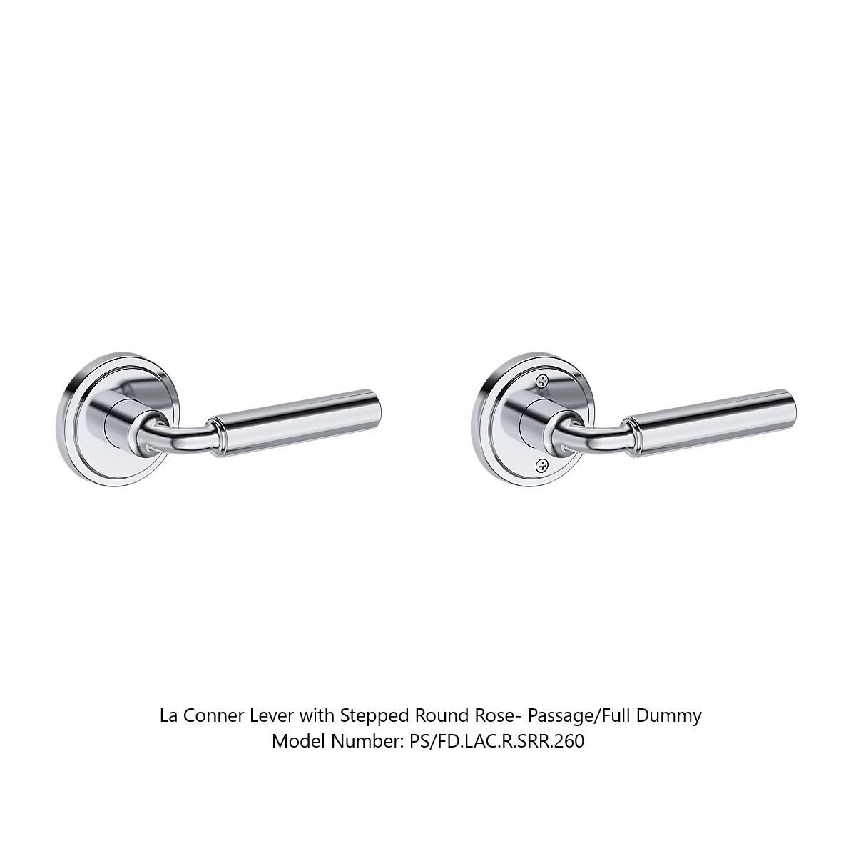 Baldwin - Reserve Collection - Interior Levers - La Conner Door Lever (Full Dummy)