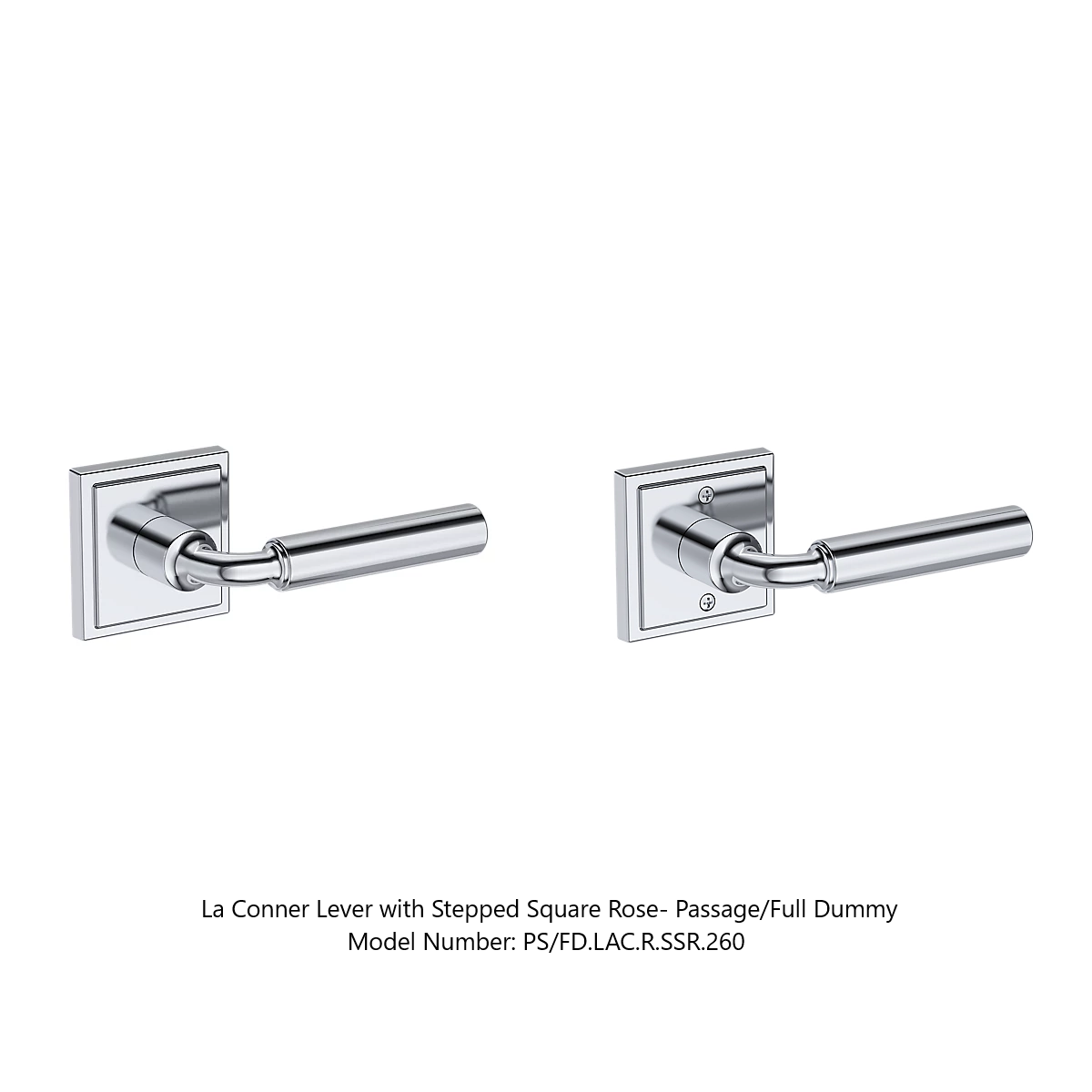Baldwin - Reserve Collection - Interior Levers - La Conner Door Lever (Full Dummy)