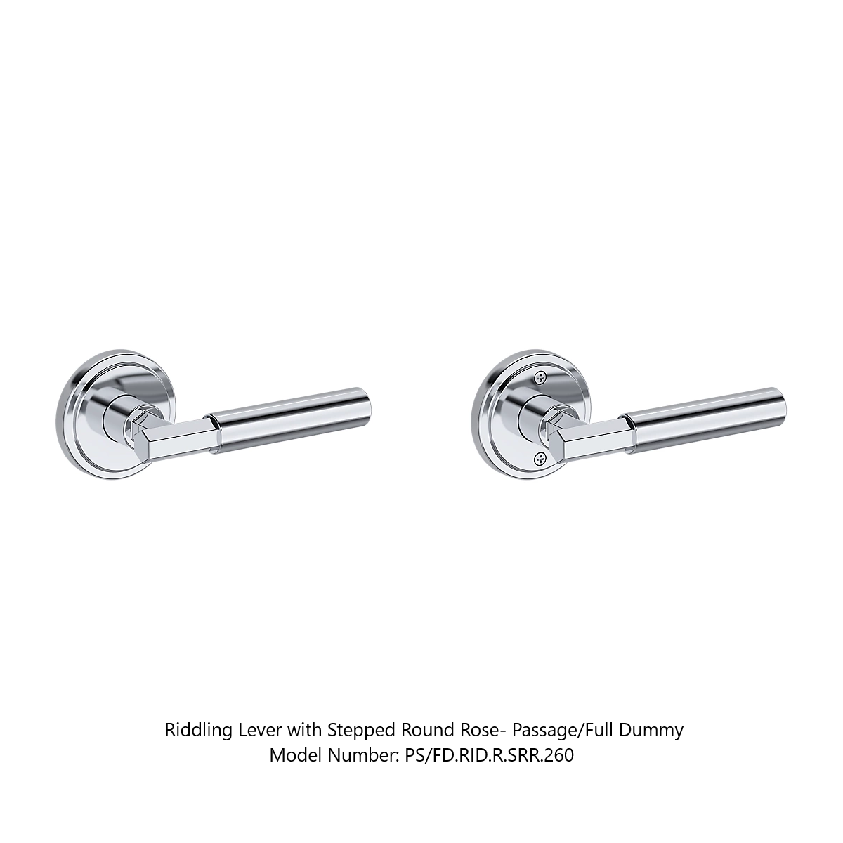 Baldwin - Reserve Collection - Interior Levers - Riddling Door Lever (Full Dummy)