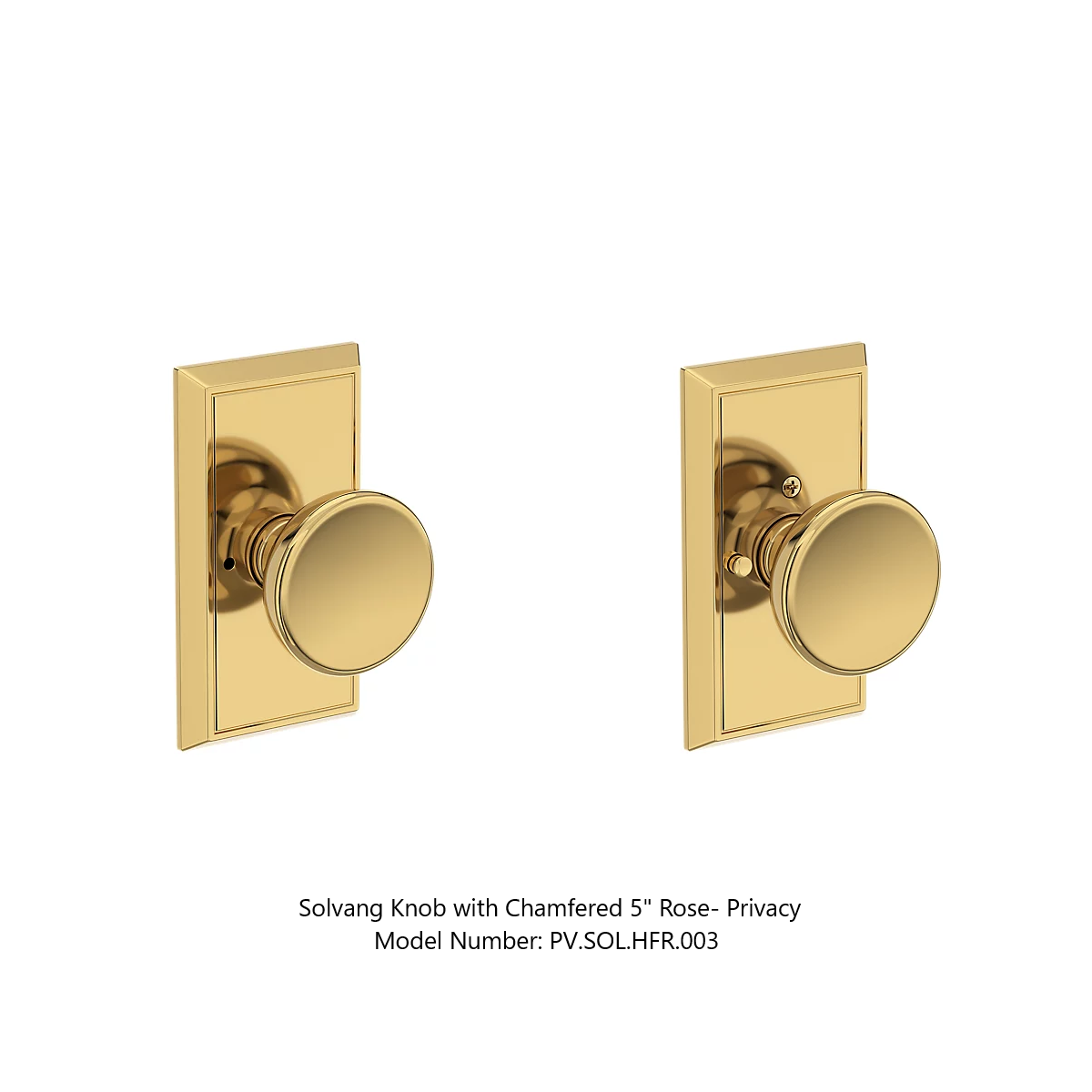 Baldwin - Reserve Collection - Interior Knobs - Solvang Door Knob (Privacy)
