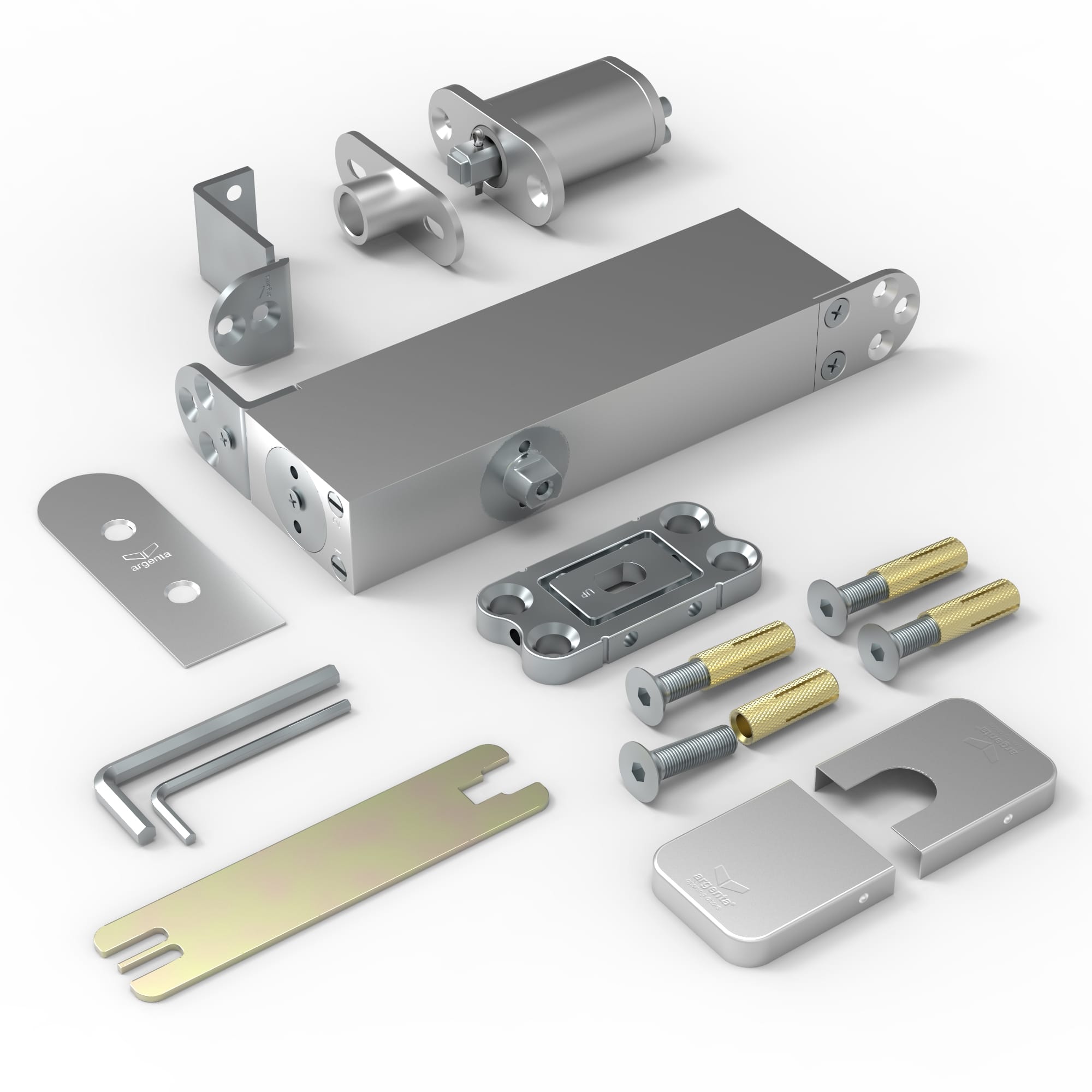 Arlu - Argenta Pivotica Pro - 100 FM Pivot Hinge (Floor Mount)