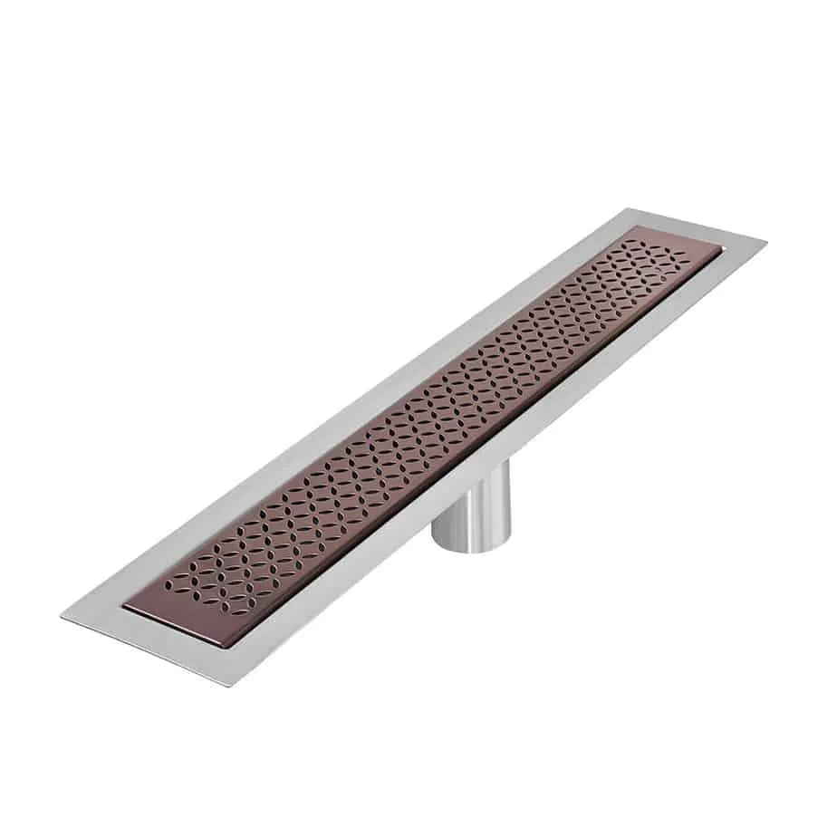 QM Drain Delmar Lotus Standard Linear Shower Drain