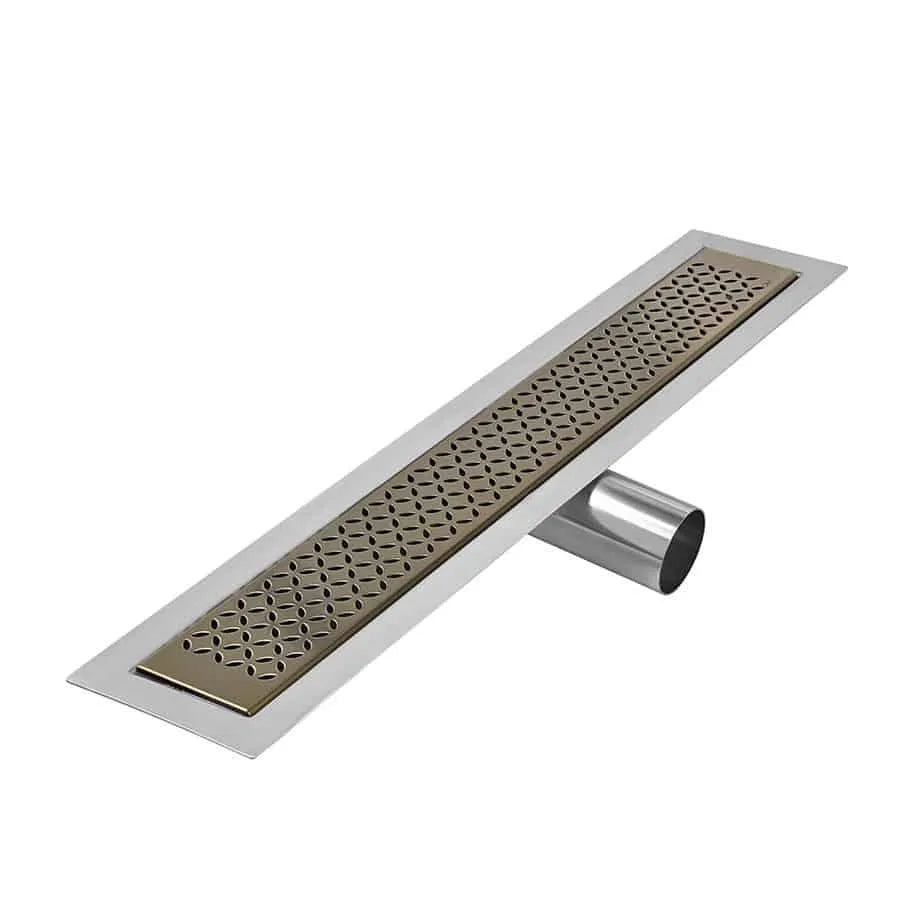 QM Drain Delmar Lotus Standard Linear Shower Drain