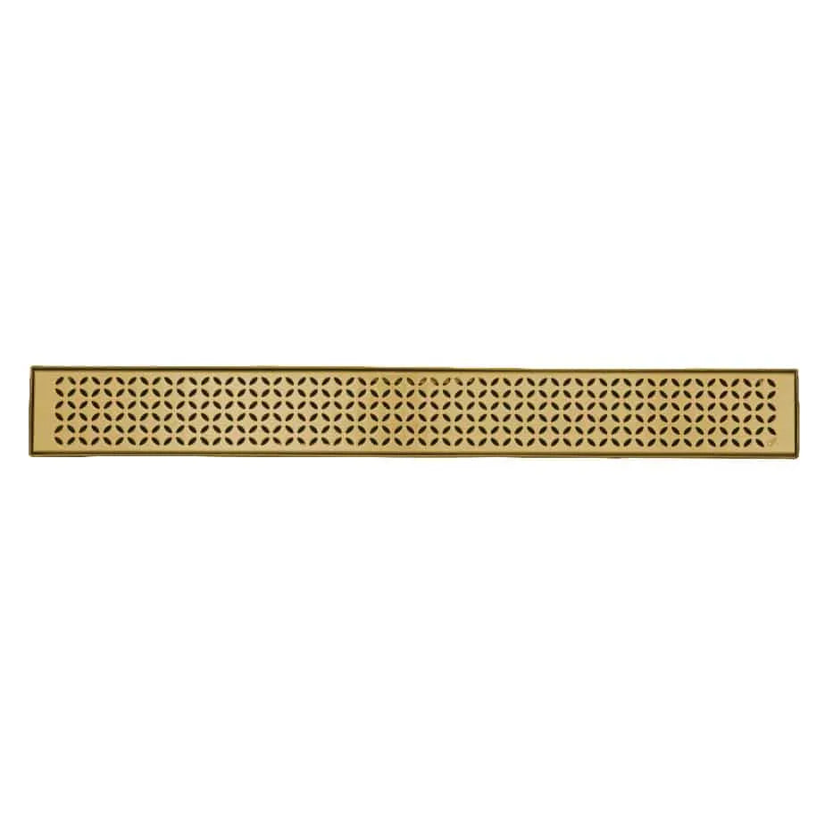 QM Drain Delmar Lotus Standard Linear Shower Drain