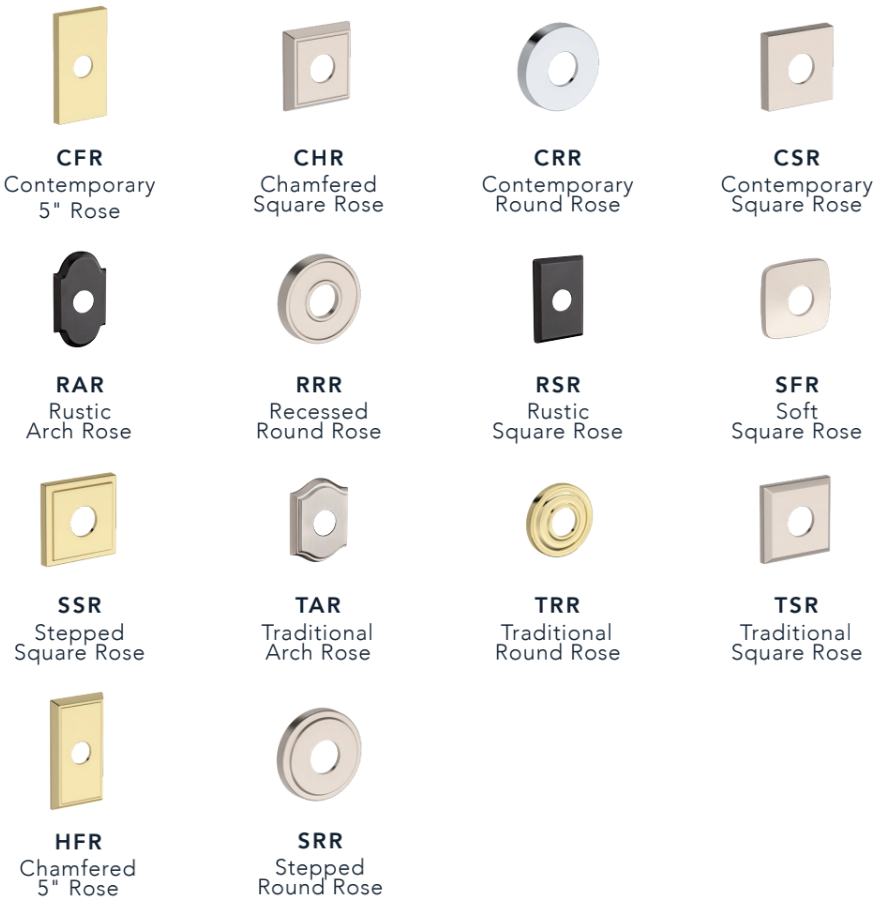 Baldwin - Reserve Collection - Sectional Handlesets - Napa Tubular Entry Handleset with Interior Knob (Double Cylinder)