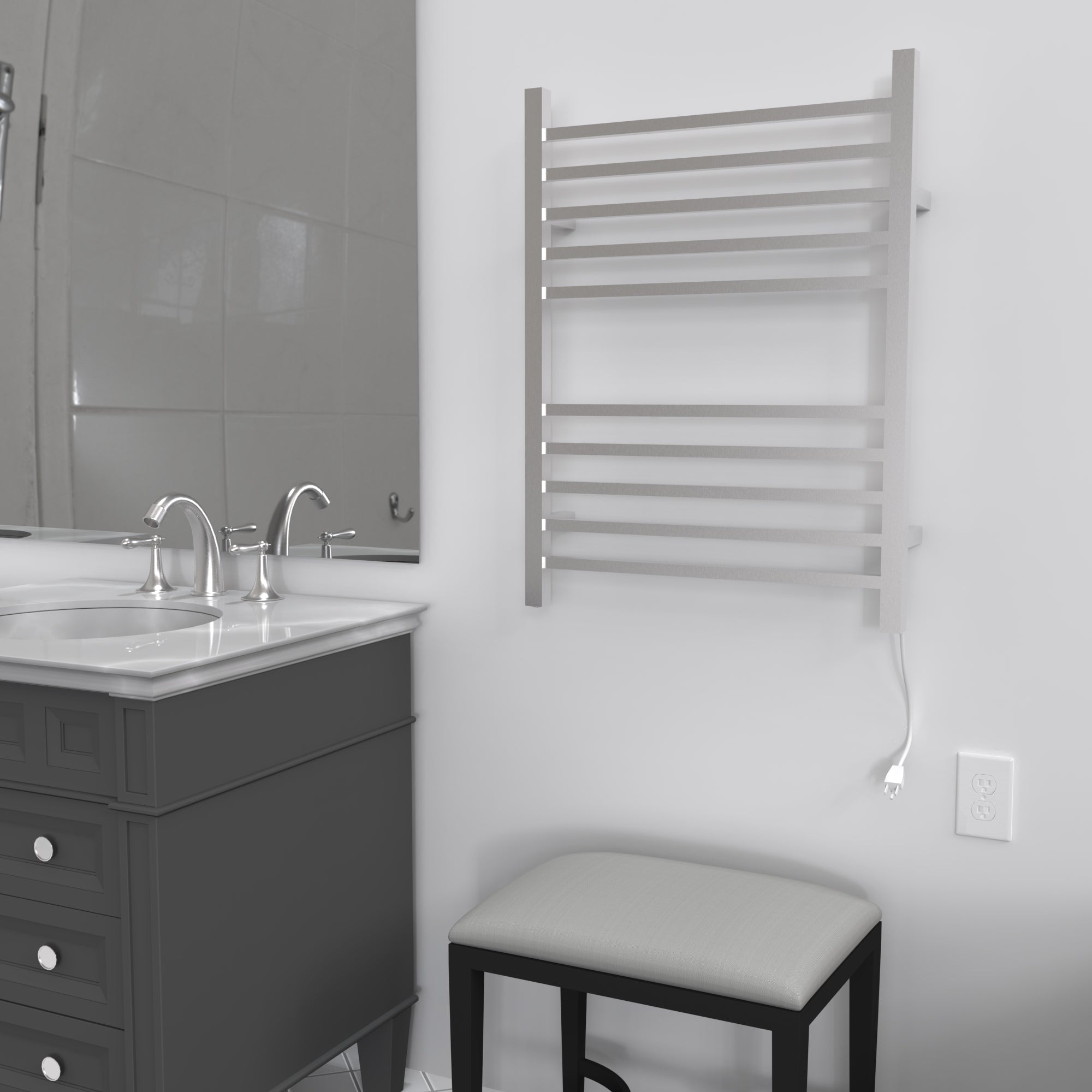 Amba - Radiant Collection - Model Radiant Square Towel Warmer