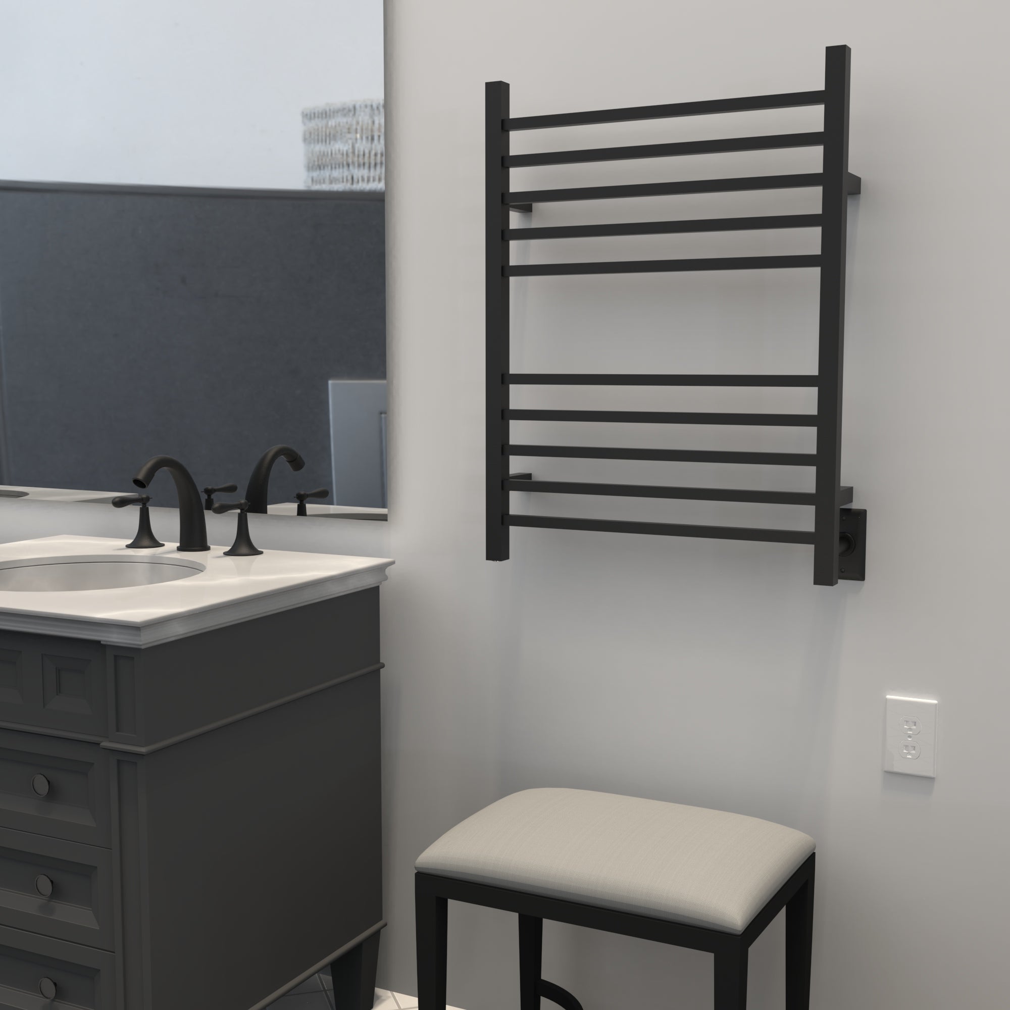 Amba - Radiant Collection - Model Radiant Square Towel Warmer