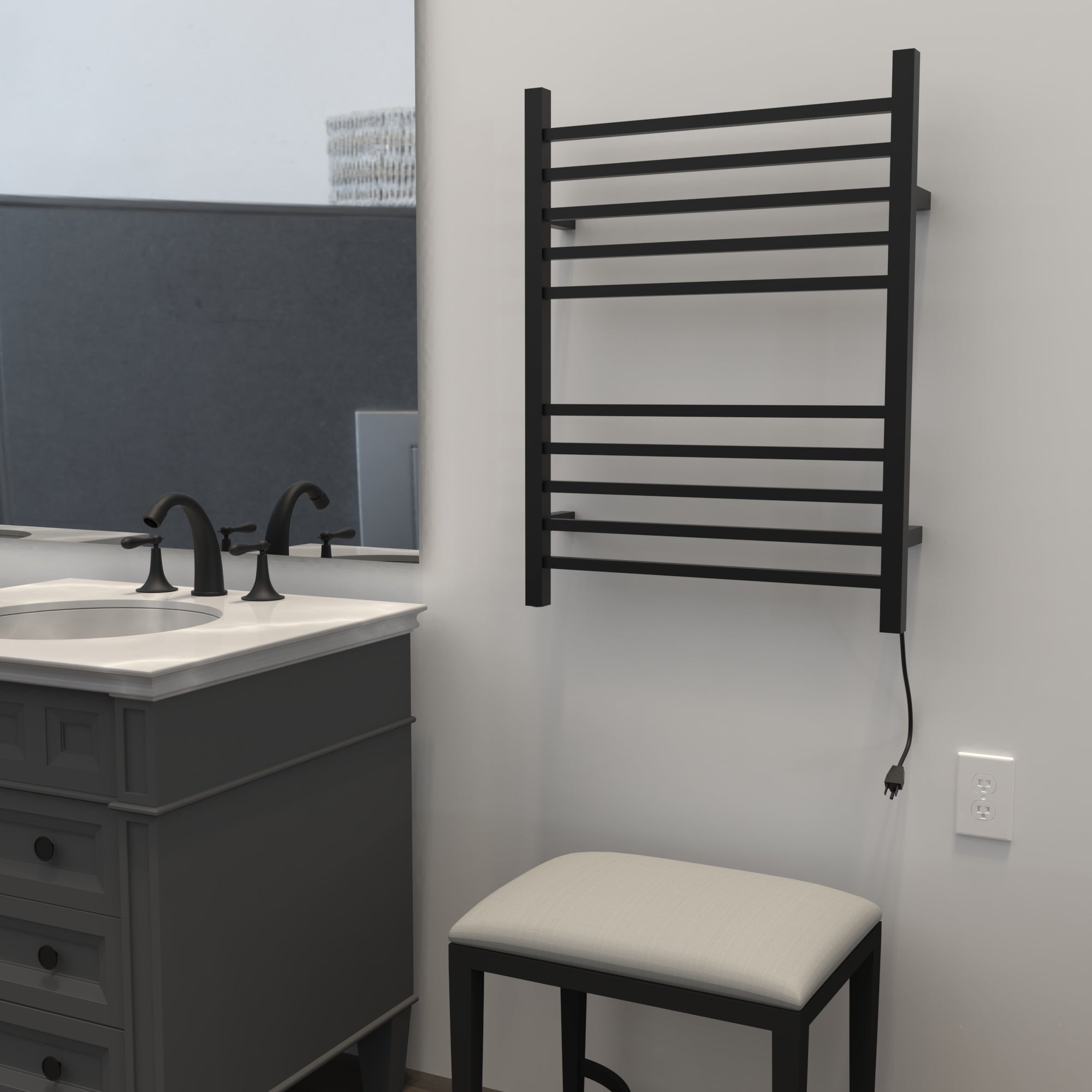 Amba - Radiant Collection - Model Radiant Square Towel Warmer