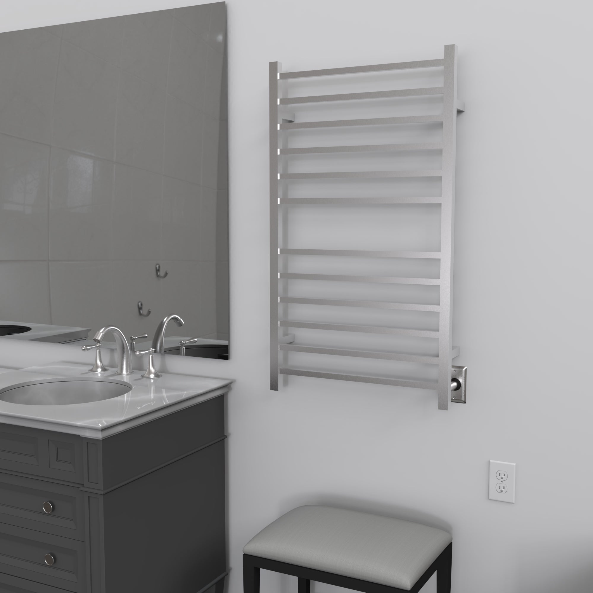 Amba - Radiant Collection - Model Radiant Square Large Towel Warmer