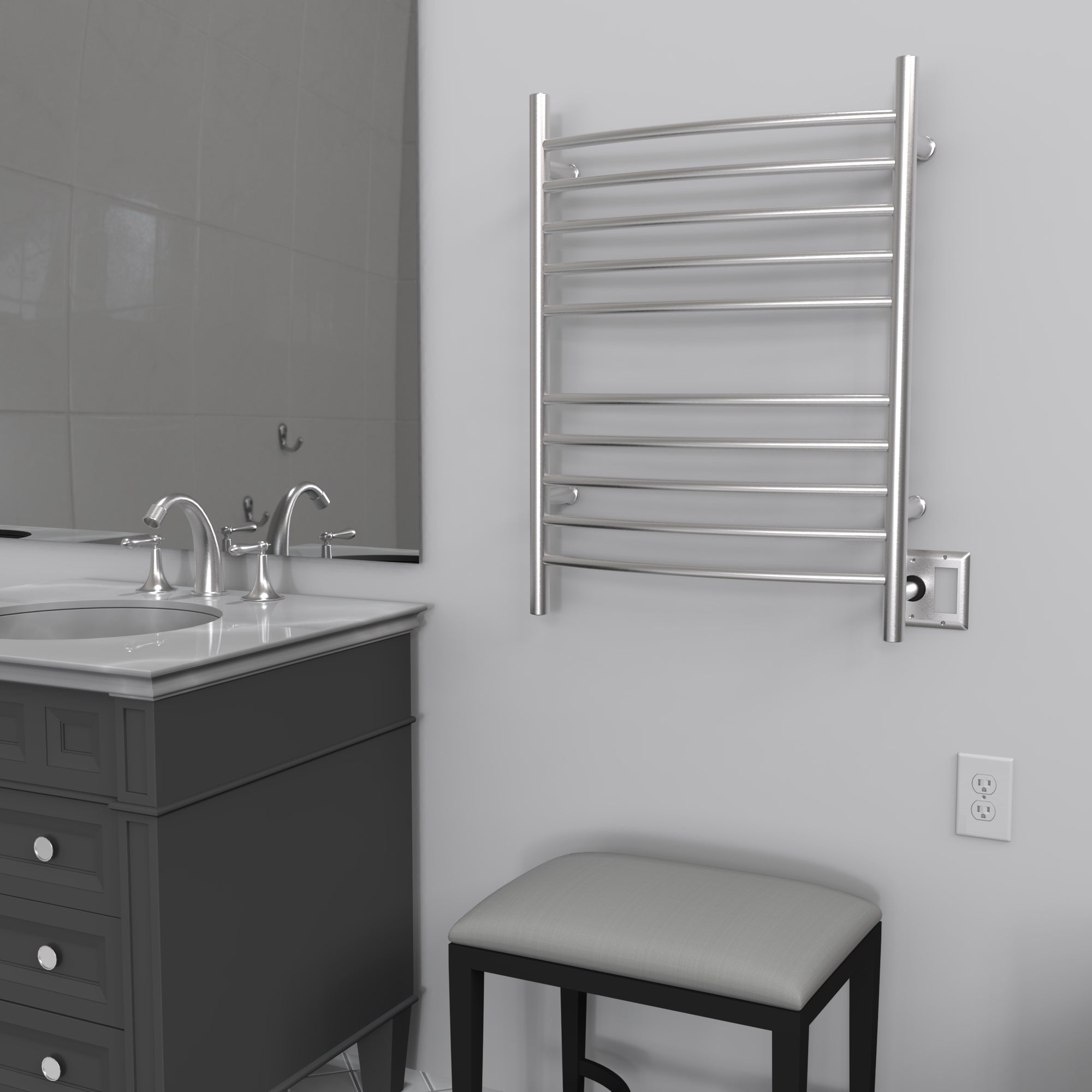 Amba - Radiant Collection - Model Radiant Curved Towel Warmer