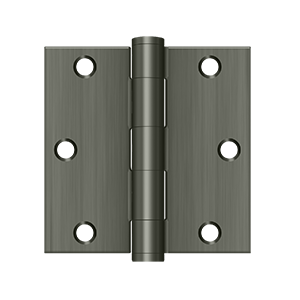 Deltana S35-R, S35HD, S35R4HD, 3-1/2" x 3-1/2" Steel Hinges (Sold as Pair)