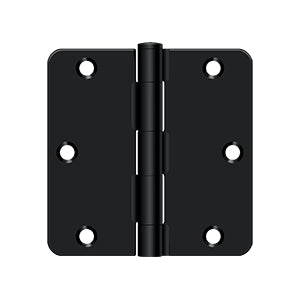 Deltana - Steel Hinges - 3-1/2" x 3-1/2" Residential Door Hinge 1/4" Radius Corner (Pairs)