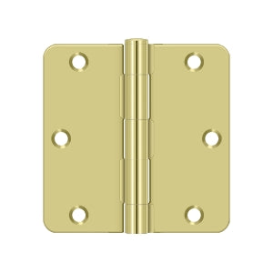 Deltana - Steel Hinges - 3-1/2" x 3-1/2" Residential Door Hinge 1/4" Radius Corner (Pairs)