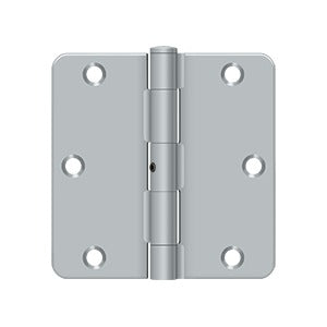 Deltana - Steel Hinges - 3-1/2" x 3-1/2" NRP Residential Door Hinge 1/4" Radius Corner (Pairs)