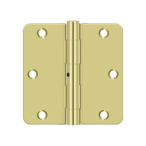 Deltana - Steel Hinges - 3-1/2" x 3-1/2" NRP Residential Door Hinge 1/4" Radius Corner (Pairs)