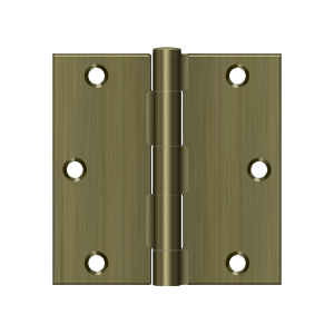 Deltana S35-R, S35HD, S35R4HD, 3-1/2" x 3-1/2" Steel Hinges (Sold as Pair)