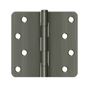 Deltana - Steel Hinges - 4" x 4" Residential Ball Bearing Door Hinge 1/4" Radius Corner (Pairs)