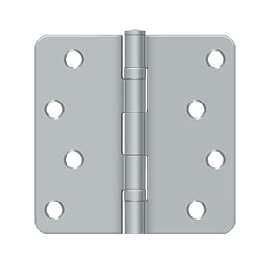 Deltana - Steel Hinges - 4" x 4" Residential Ball Bearing Door Hinge 1/4" Radius Corner (Pairs)