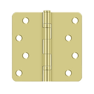 Deltana - Steel Hinges - 4" x 4" Residential Ball Bearing Door Hinge 1/4" Radius Corner (Pairs)