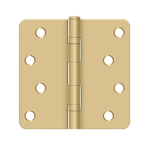 Deltana - Steel Hinges - 4" x 4" Residential Ball Bearing Door Hinge 1/4" Radius Corner (Pairs)