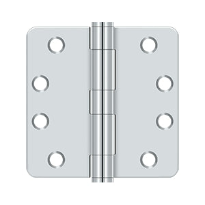 Deltana - Steel Hinges - 4" x 4" Heavy Duty Door Hinge 1/4" Radius Corner (Pairs)