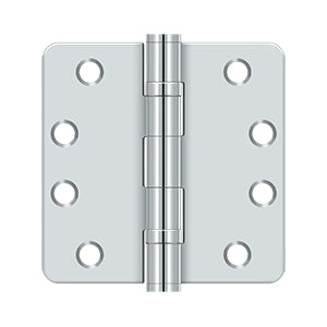 Deltana - Steel Hinges - 4" x 4" Heavy Duty Ball Bearing Door Hinge 1/4" Radius Corner (Pairs)