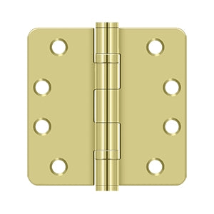 Deltana - Steel Hinges - 4" x 4" Heavy Duty Ball Bearing Door Hinge 1/4" Radius Corner (Pairs)