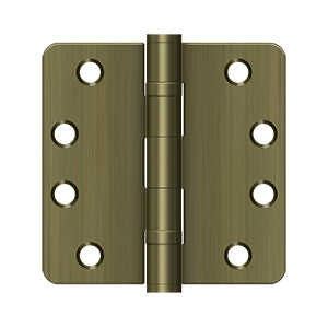 Deltana - Steel Hinges - 4" x 4" Heavy Duty Ball Bearing Door Hinge 1/4" Radius Corner (Pairs)