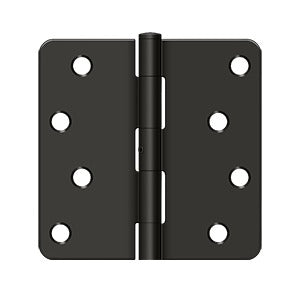 Deltana - Steel Hinges - 4" x 4" NRP Residential Door Hinge 1/4" Radius Corner (Pairs)