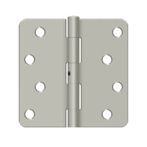 Deltana - Steel Hinges - 4" x 4" NRP Residential Door Hinge 1/4" Radius Corner (Pairs)