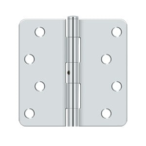 Deltana - Steel Hinges - 4" x 4" NRP Residential Door Hinge 1/4" Radius Corner (Pairs)