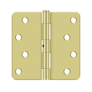 Deltana - Steel Hinges - 4" x 4" NRP Residential Door Hinge 1/4" Radius Corner (Pairs)