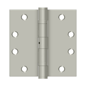 Deltana - Steel Hinges - 4-1/2" x 4-1/2" NRP Heavy Duty Ball Bearing Door Hinge Square Corner (Pairs)