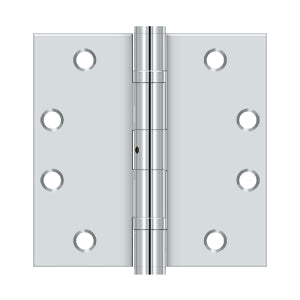 Deltana - Steel Hinges - 4-1/2" x 4-1/2" NRP Heavy Duty Ball Bearing Door Hinge Square Corner (Pairs)