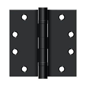 Deltana - Steel Hinges - 4-1/2" x 4-1/2" Heavy Duty Ball Bearing Door Hinge Square Corner (Pairs)