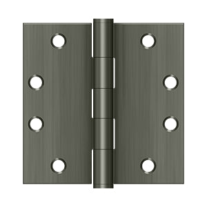 Deltana - Steel Hinges - 4-1/2" x 4-1/2" Heavy Duty Door Hinge Square Corner (Pairs)