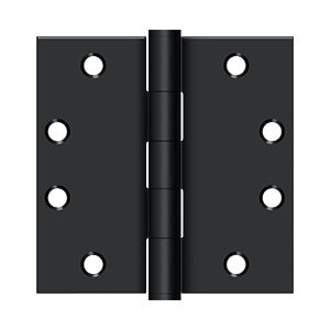 Deltana - Steel Hinges - 4-1/2" x 4-1/2" Heavy Duty Door Hinge Square Corner (Pairs)